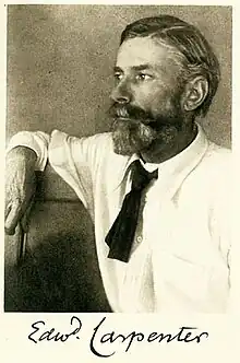 Image 31Edward Carpenter, philosopher and activist who was instrumental in the foundation of the Fabian Society and the Labour Party as well as in the early LGBTI western movements (from Socialism)