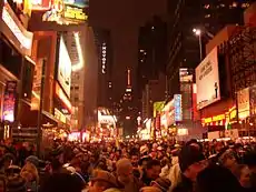 Image 11A crowd in Times Square awaits the countdown to the start of 2006. (from Culture of New York City)