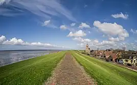 Wierum alongside the Wadden Sea