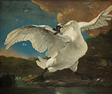 The Threatened Swan by Jan Asselijn, Rijksmuseum