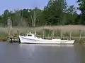 Deadrise workboat Capt. Colby at Tyler's Beach near Smithfield, VA.