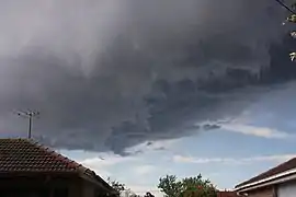 Supercell passing over St Albans