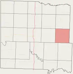 Location in Bates County