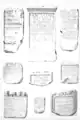 Delamare's sketch (plate 185), including the Guelma Punic inscriptions