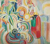 Robert Delaunay, Portuguese Woman, Oil on canvas, 1916