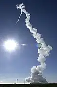 Delta II leaving Vandenberg, December 2006