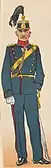 Officer uniform for the Artillery