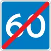 E40: End of advisory maxspeed