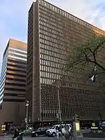 "Tower Building" of the Denver Sheraton, this building was built in 1960 as the Denver Hilton Hotel, and was honored in 1961 by a National Honor Award of the American Institute of Architects (AIA).