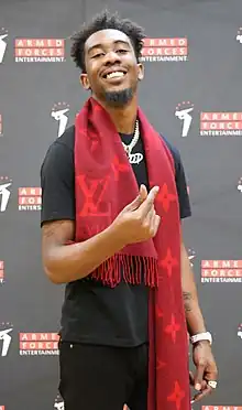 Desiigner at a 2019 concert at Camp Humphreys