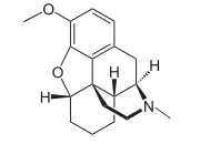 Chemical structure of desocodeine.