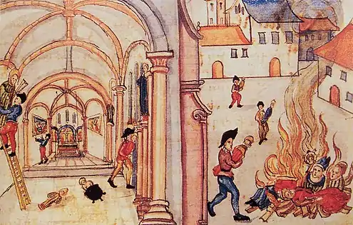 Destruction of religious images by the Reformed in Zurich, Switzerland, 1524