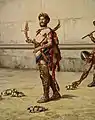 Detail of The Roman Emperor Commodus Leaving the Arena at the Head of the Gladiators
