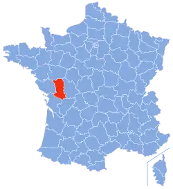 Location of Deux-Sèvres in France