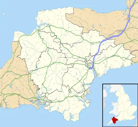 Peppercombe is located in Devon