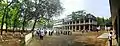 The courtyard and the academic building.