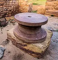 Polished pillar base, Dholavira, circa 3000-2000 BCE.