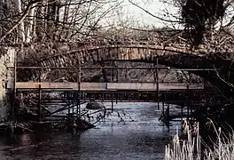 The Diamond Bridge undergoing restoration