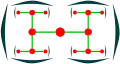 Dichasium, top view