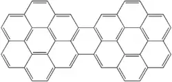 Structural formula of dicoronylene