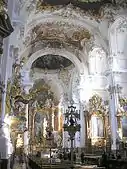 Interior of Church of St. Maria in Dießen am Ammersee