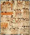 Women wearing boqta, Illustration of Rashid-ad-Din's Gami' at-tawarih, 1st quarter of 14th century AD.