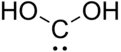 Structural formula of dihydroxymethylidene