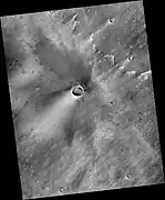 Dilly crater and vicinity, as seen by CTX camera on MRO