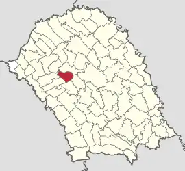 Location in Botoșani County