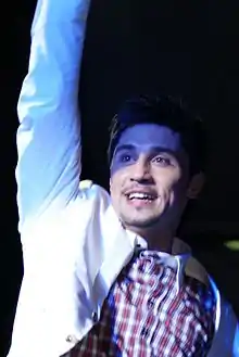 Dima Bilan, winner of the 2008 contest for Russia.