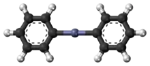 Ball-and-stick model of the diphenylzinc monomer molecule