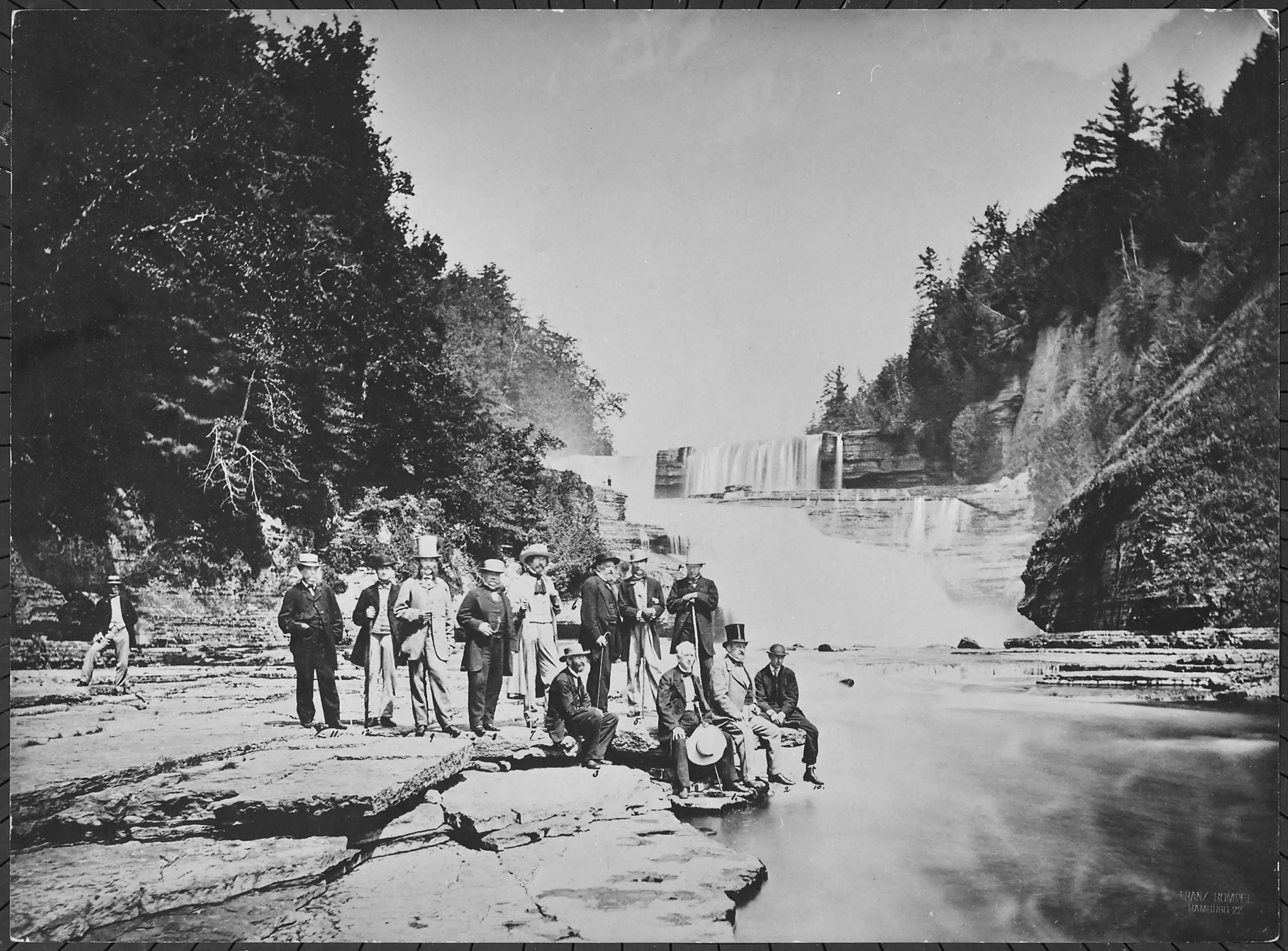 Seward (sitting, bareheaded) hosting representatives of the world's major powers in New York