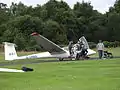 4. Glider pilots leave their wheelchairs behind.