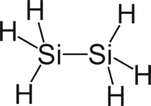 Structural formula of disilane