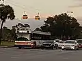 Disney Transport bus operating during suspension of Skyliner  service