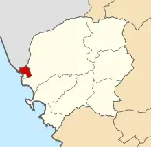 Location of Santa in the Santa province