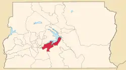 Location of Lago Sul in the Federal District