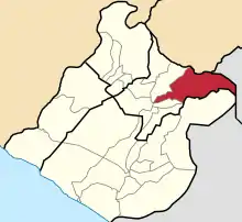 Location of Tarata in the Tarata Province