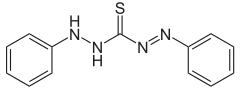 Skeletal formula of dithizone