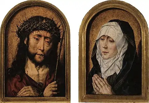 Ecce Homo and Mater Dolorosa Diptych, by Aelbrecht Bouts. c.   1491–1520