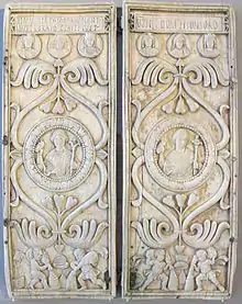 Diptych of Justin, consul in 540 (last surviving example)