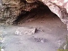 outside small cave