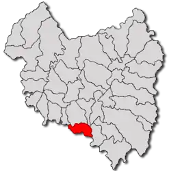 Location in Covasna County