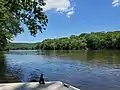 View of the Delaware River from the dock