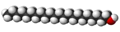 Spacefill model of docosanol