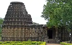 Dodda Basappa Temple at Dambal, a unique 24-pointed, uninterrupted stellate (star-shaped), 7-tiered  dravida plan, 12th century