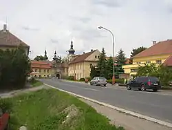 Centre with the municipal office and gates of Premonstratensian Convent