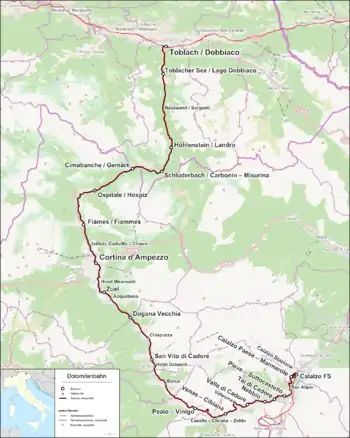 Former Dolomites Railway