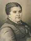 Portrait engraving of Dolores Costa