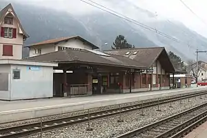 Single-story building with gabled roof